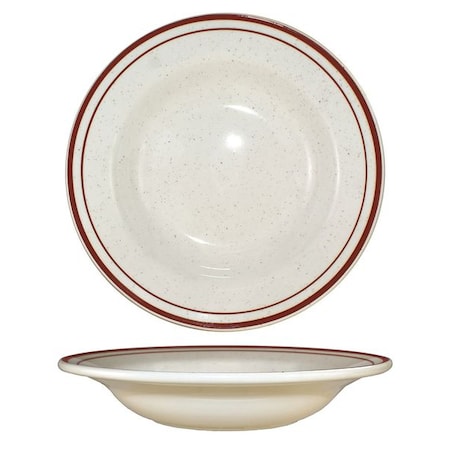 Soup Bowl, 12 oz., Ceramic Brown Speckle PK24 MPN:GR-3