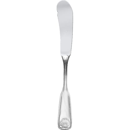 Butter Knife, 6 1/8 in L, Silver, PK12 MPN:NA-339