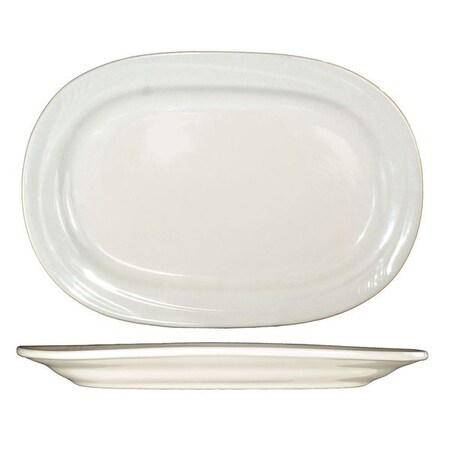 Platter, 10-3/8x7-1/2, American Wht, PK24 MPN:NP-12