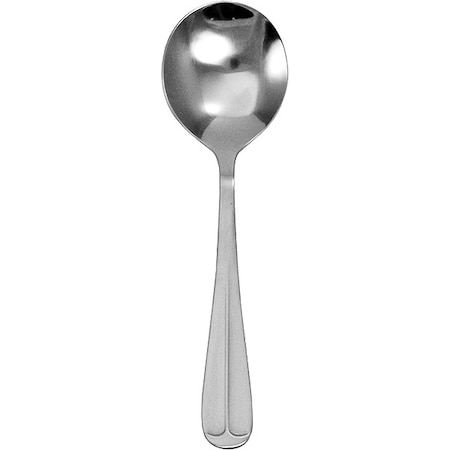 Bouillon Spoon, 6 in L, Silver, PK12 MPN:OX-113