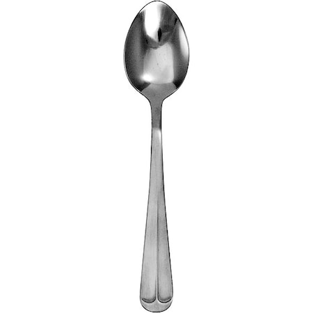 Dessert Spoon, 7 3/8 in L, Silver, PK12 MPN:OX-114