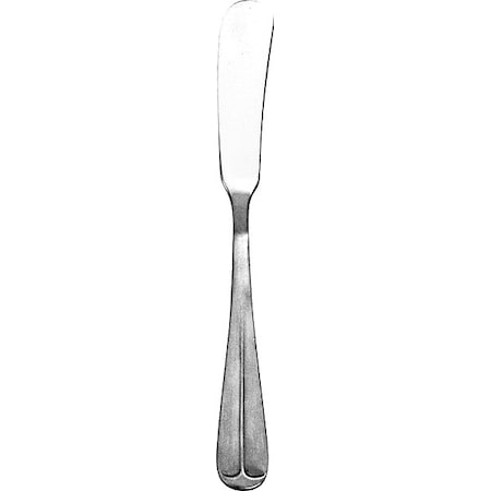 Butter Knife, 6 3/4 in L, Silver, PK12 MPN:OX-339