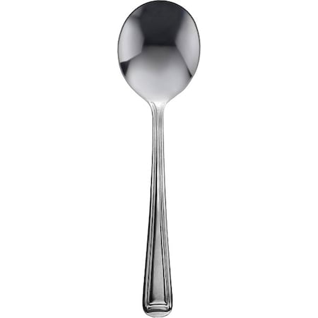 Bouillon Spoon, 6 in L, Silver, PK12 MPN:RG-113