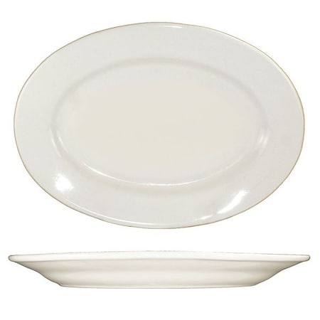 Platter, 10-3/8x7-1/4, American White, PK12 MPN:RO-13