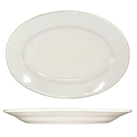 Platter, 13-1/2x9-1/2, American White, PK12 MPN:RO-48