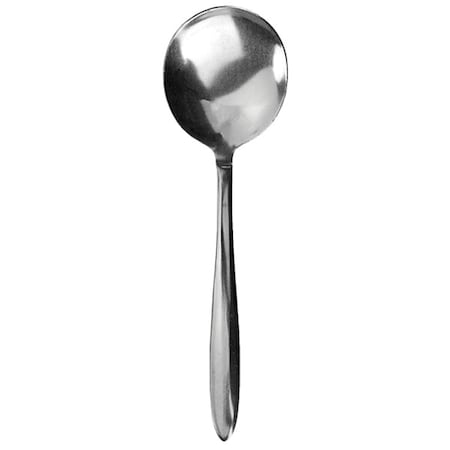 Bouillon Spoon, 5 7/8 in L, Silver, PK12 MPN:SN-113