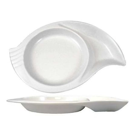 Snail Plate, 8-1/2, White, PK48 MPN:SN-8-EW