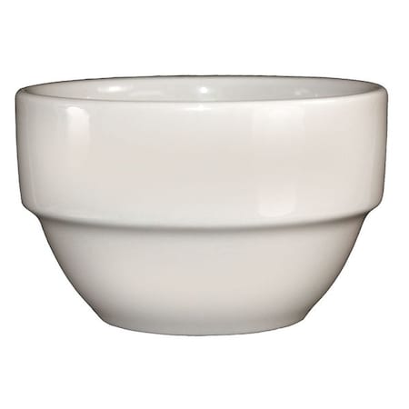 Stacking Bowl, 8-1/2 oz., Ceramic American White PK36 MPN:STB-8-AW