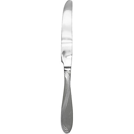 Dinner Knife, 9 1/8 in L, Silver, PK12 MPN:WAV-331
