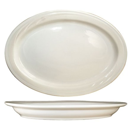Platter, 11x7-5/8, American White, PK12 MPN:Y-13