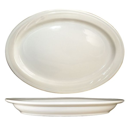 Platter, 12x8-1/2, American White, PK12 MPN:Y-40