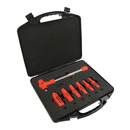 1000V Insulated 1/2-inch Drive Torque Wrench Set, 7-Piece MPN:00025
