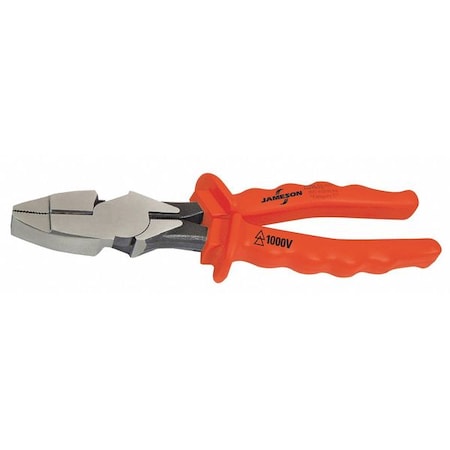 9 1/2 in Linemans Plier High Leverage, Steel MPN:00045