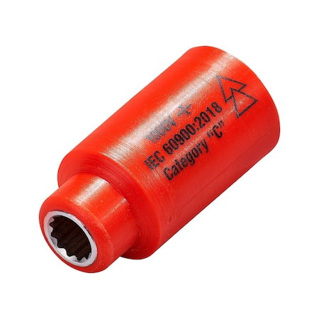 Insulated 1, 000v, 3/8in Drive Socket 8mm MPN:01716
