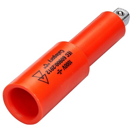Insulated Socket Extension 2 in L, 1 Pieces, Chrome MPN:01776