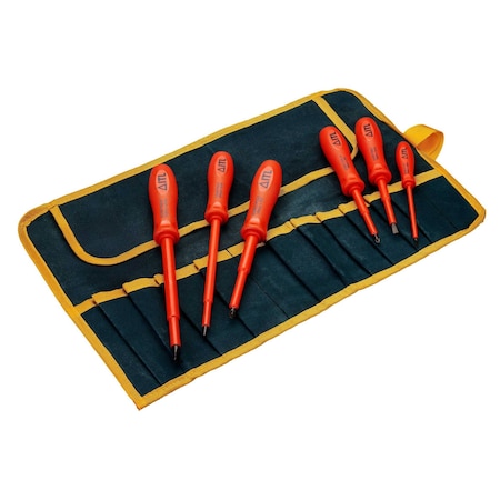 Insulated 1, 000v, 6pc Screwdriver Set, S MPN:02095