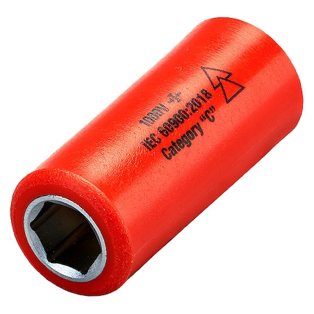 1/4 in Drive Insulated Socket 10 mm, 25/64 in MPN:07212