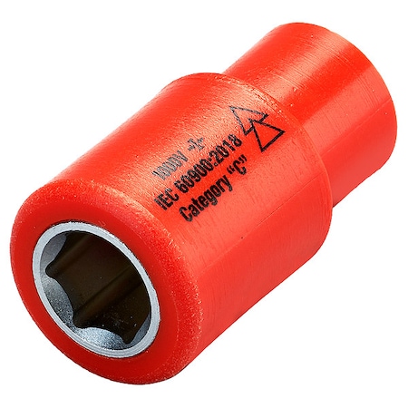 1/4 in Drive Insulated Socket 11 mm, 7/16 in MPN:07214