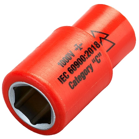 1/4 in Drive Insulated Socket 13 mm, 33/64 in MPN:07218