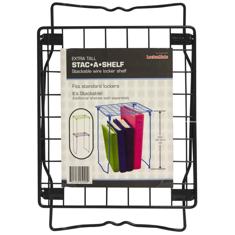 LockerMate By Bostitch Wire Locker Stac-A-Shelf, 12-1/2inH x 10inW x 11-1/2inD, Assorted Colors MPN:05010