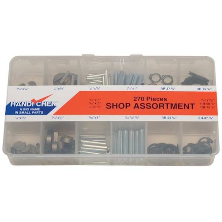 Combination w/ Woodruff Keys, Spring Pins, External Retaining Rings, And E-Rings -, - MPN:WWG-DISP-SHOP270