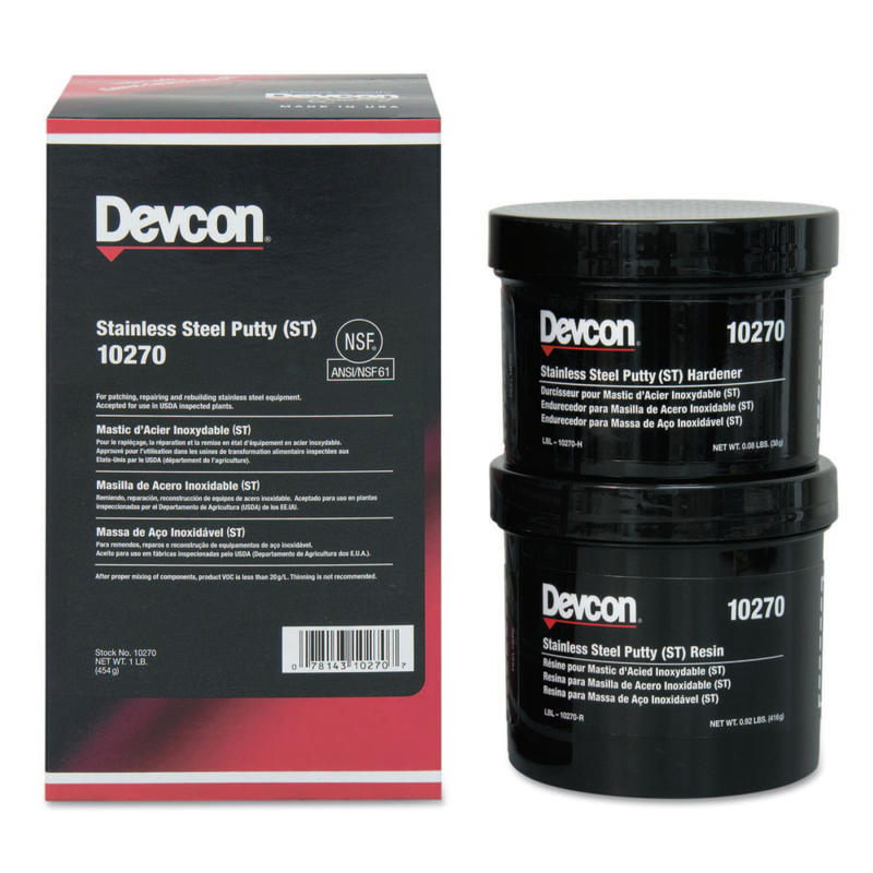 Devcon Stainless Steel Putty (ST), 1 lb Can MPN:10270