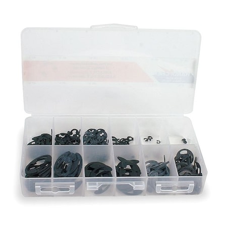 External Retaining Ring Assortment, Steel, Phosphate Finish MPN:DISP-E300HC