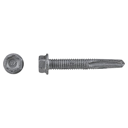 Self-Drilling Screw, #12 x 1-1/2 in, Climaseal Steel Flange Hex Head External Hex Drive, 250 PK MPN:1770000
