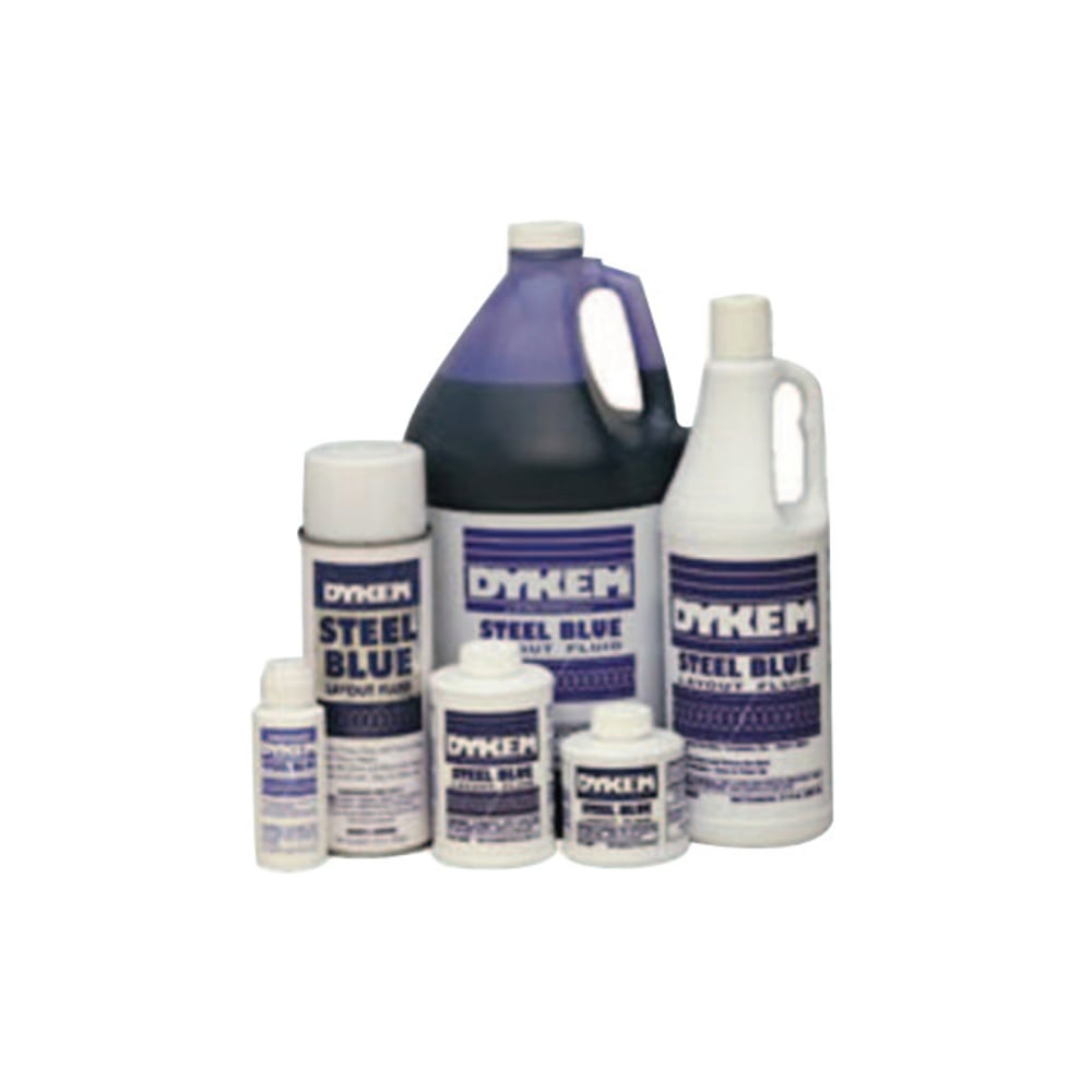 ITW Professional Brands DYKEM Layout Fluid, Brush-In-Cap, 8 Oz, Blue, Pack of 12 MPN:80400