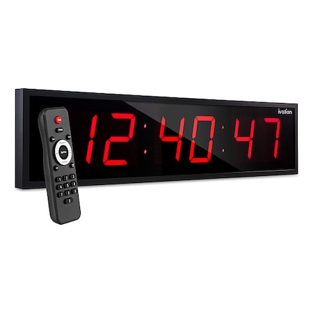 Digital Clock, LED, Rectangle, 36