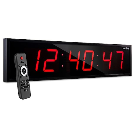 Digital Clock, LED, Rectangle, 48