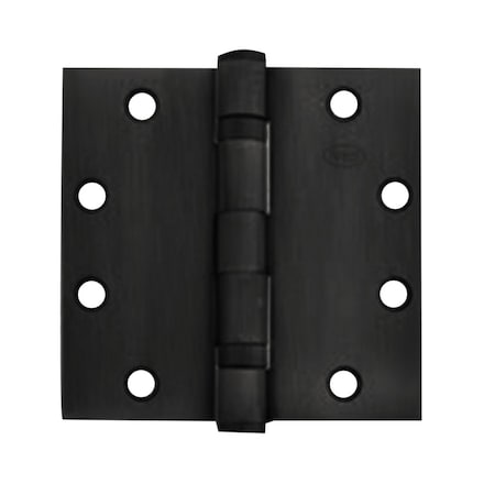 5-Knuckle Ball Bearing Hinge, Standard Weight, 4-1/2-in x 4-1/2-in, 8-Wire, Matte Black Finish MPN:5BB1 4.5X4.5 F-BLK TW8 CON