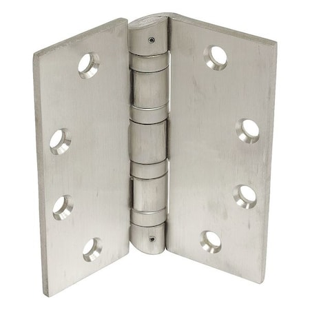 Door and Butt Hinge, Steel, Full Mortise Mounting, 4 1/2 in Leaf W x 4 1/2 in Leaf H MPN:5BB1HWHT 4.5X4.5 652
