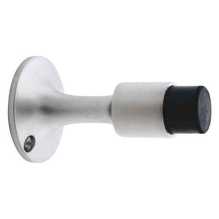 Door Stop, Brass, Silver, 2-1/4