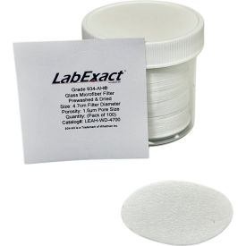 LabExact® 934-AH® 1.5um Binderless Glass Microfiber Filter Media Prewashed 4.7cm 100/PK LE-AH-WD-4700