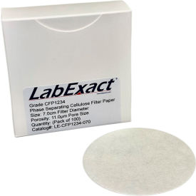 LabExact® Phase Separating Cellulose Filter Paper Fast Flow 15cm 100/PK LE-CFP1234-1500