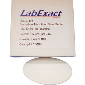 LabExact® Grade TSS 1.5um Binderless Glass Microfiber 4.7cm 100/PK LE-TSS4700