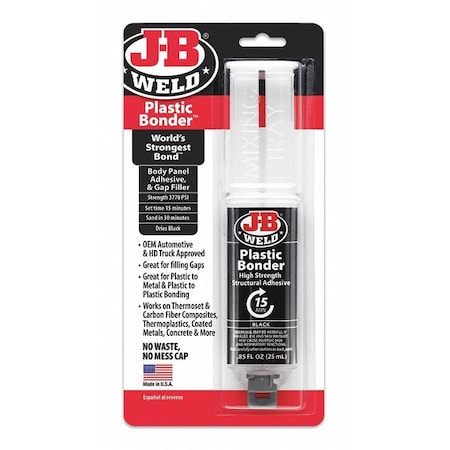 Plastic Bonder Black Syringe 25ML MPN:50139