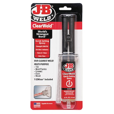 Spray Adhesive, Clear, 0.47 oz, 1:01 Mixing Ratio MPN:50114