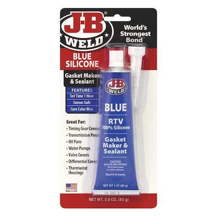 Silicone, 3 oz, Tube, Blue, Silicone Base, Not Applicable MPN:31316