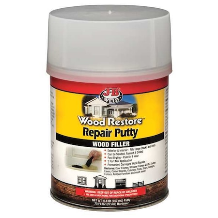 Putty 32 oz Size, Can Taupe Wood Restore MPN:40004