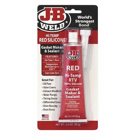 Red High Temp Rtv- 3 OZ. MPN:31314