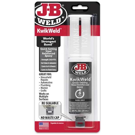 J-B Kwikweld Epoxy Syringe 25ML MPN:50176