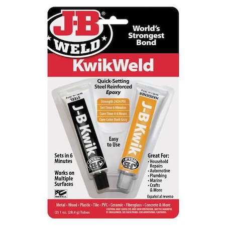 J-B Kwik Set Twin Tubeadhesive MPN:8276
