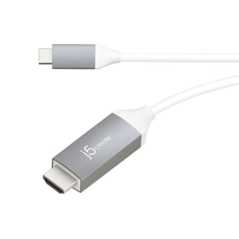 j5create USB Type-C-To-4K HDMI Cable, 75.25in, Gray, JCC153G MPN:JCC153G