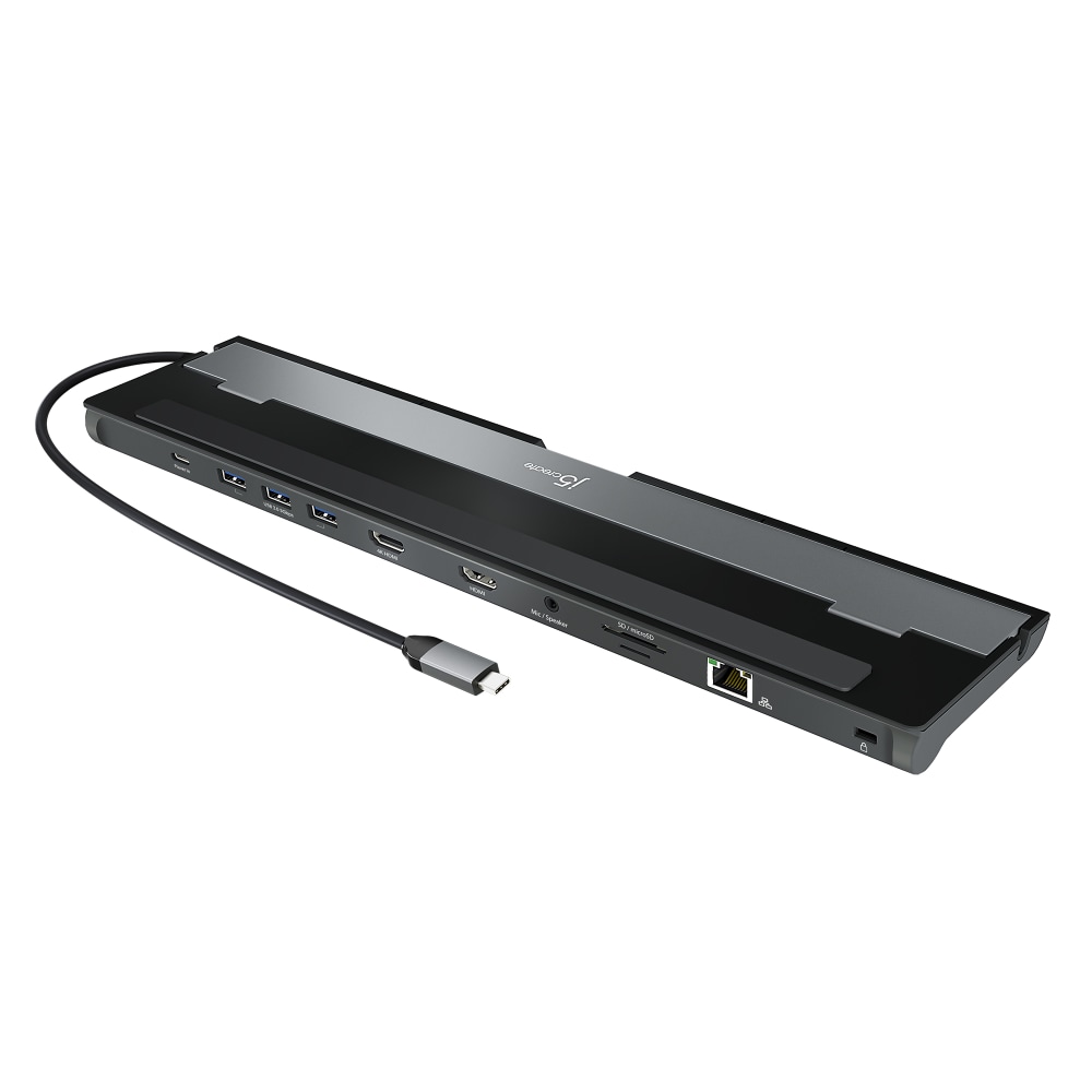 j5create USB-C Dual HDMI Docking Station, Gray/Black, JCD542 MPN:JCD542