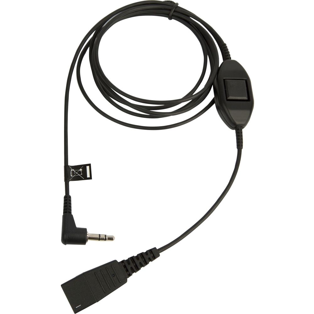 Jabra - Headset cable - Quick Disconnect male to mini-phone stereo 3.5 mm male - for Alcatel 8 Series IPTouch 4038, 4068 MPN:8735-019