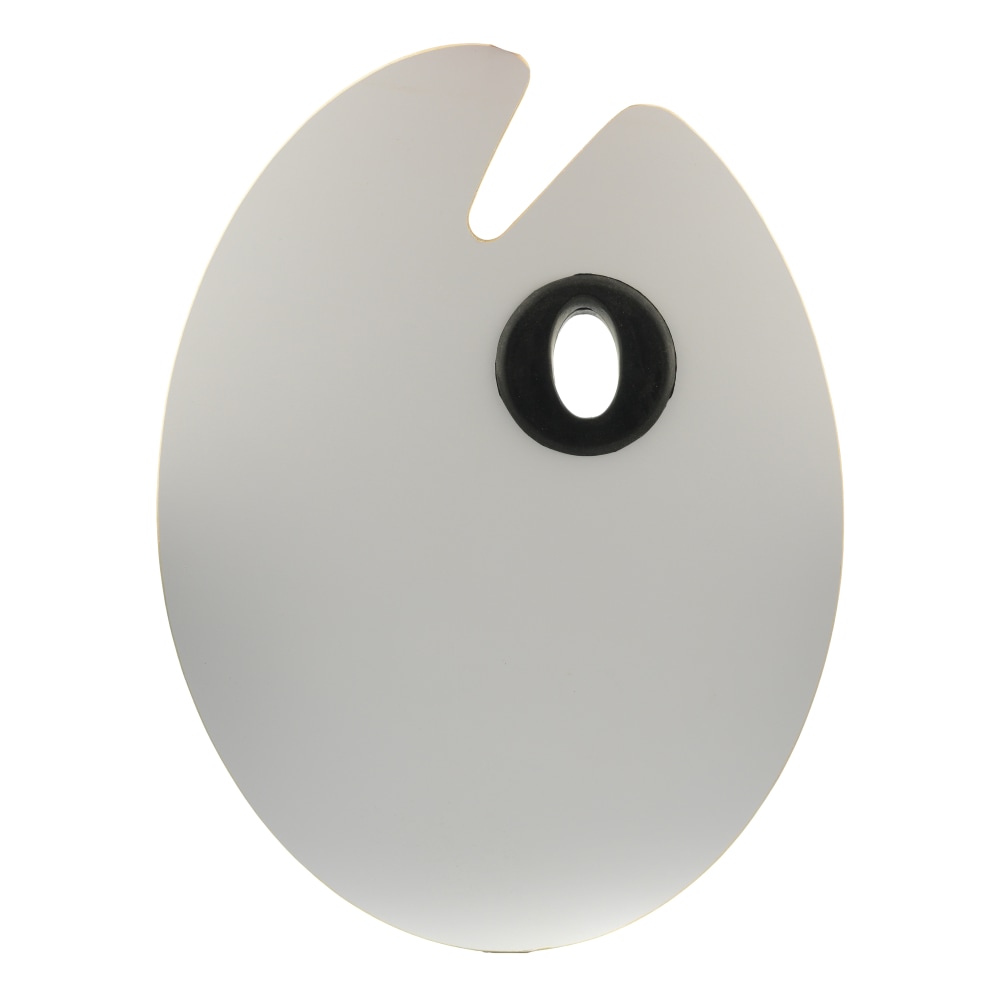 Jack Richeson Oval Melamine Watercolor Palette, Reusable, 12in x 16in, White MPN:696057