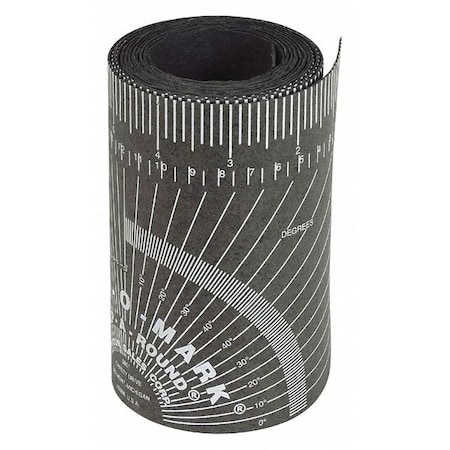 4 ft Wrap-a-Round/Diameter Tape Measure, 3 7/8 in Blade MPN:14752