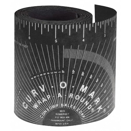 6 ft Wrap-a-Round/Diameter Tape Measure, 3 7/8 in Blade MPN:14753